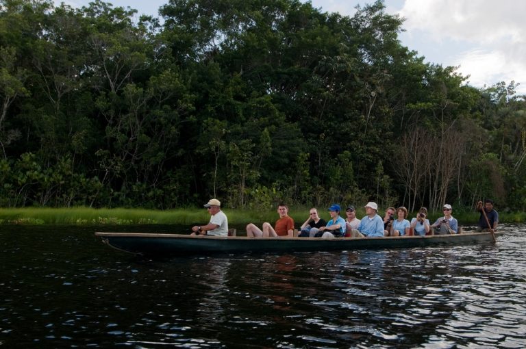 Sacha lodge Yasuni National Park Birding Tour Amazon Pilchicocha Lagoon. Canoe Trip